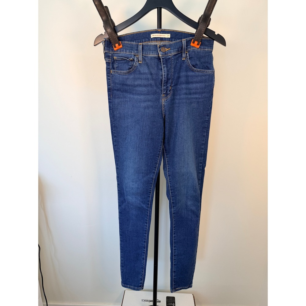Levis 720 High Rise Super Skinny Jeans Womens 29 Medium Wash Blue Denim Pants